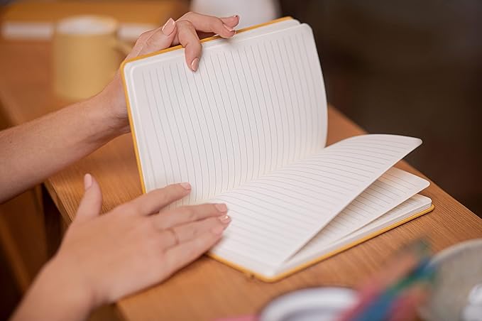 Hardcover Ruled Journal with Thick 100 gsm College Ruled Paper A5 size (8.3 inches x 5.4 inches) - Daily Writing Notebook Journal for Travel, School and Office Use - Diary Journal for Women and Men - Tie Dye