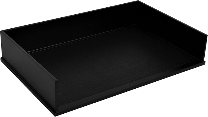 Victor Midnight Black Collection, Legal Size Letter Tray, Black, (1168-5)