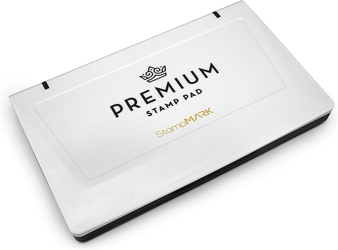 Premium Stamp Pad Medium Size 3" x 4" - for Traditional Rubber Stamps - Felt Pad Brown Color
