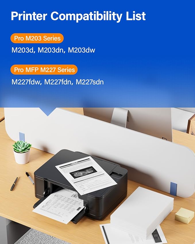 30A Black Toner Cartridge 2-Pack with chip High Yield Replacement for HP 30A CF230A 30X CF230X Compatible for HP LaserJet Pro MFP M227fdw M227fdn M203dw M227sdn M203dn M203d Printer M277 M203 Ink Copy