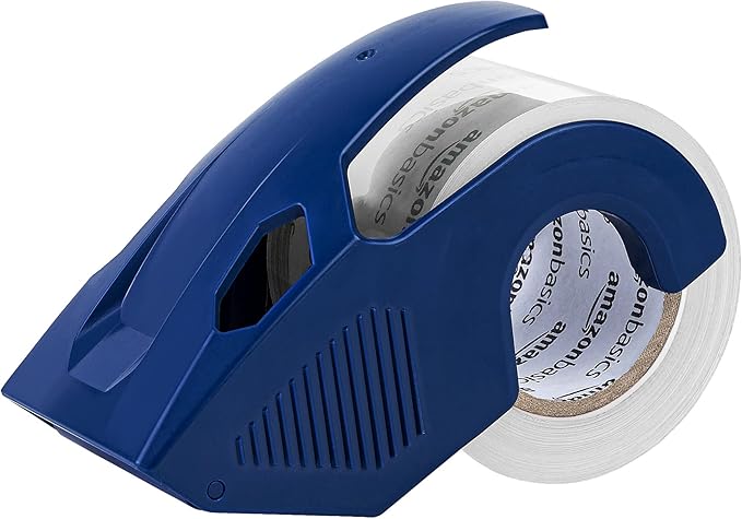 Amazon Basics Heavy Duty Packaging Tape with Dispenser for Shipping, Moving and Storing, 1.88" x 22.2 yds, 6-Pack, 4.33 x 2.64 x 2.36 in