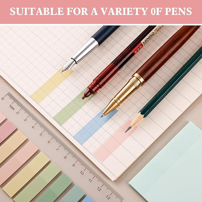 24pcs highlighters Pastel Bulk Assorted Colors Yellow Blue 8 Pads Transparent Sticky Notes tabs Yellow 3x3 Bulk Ruler 6 inch Comes with Colored Labels Sticky Index Tabs Page Book Marker