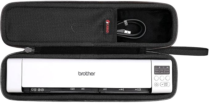 XANAD Black Case for Brother DS-640 or DS-740D or DS-940DW or DS-720D or Doxie Go SE Wireless Document Photo Scanner