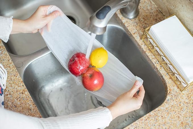 400 Paper Towels Cloth-Like Hand Tissue Paper Napkins, Disposable Hand Towels for Bathroom Guests, Disposable Face Towel for Guest, Washcloths or Dinner Napkin, Made in USA, White