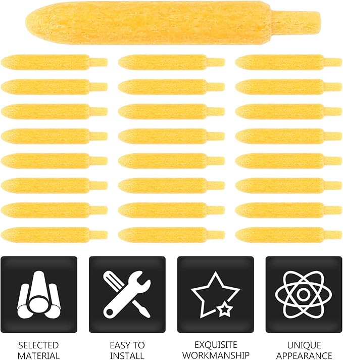 Kisangel 25Pcs Paint Marker Nibs Replacement Painting Pens Tips Permanent Marker Pen Points for Writing Stuff Devices