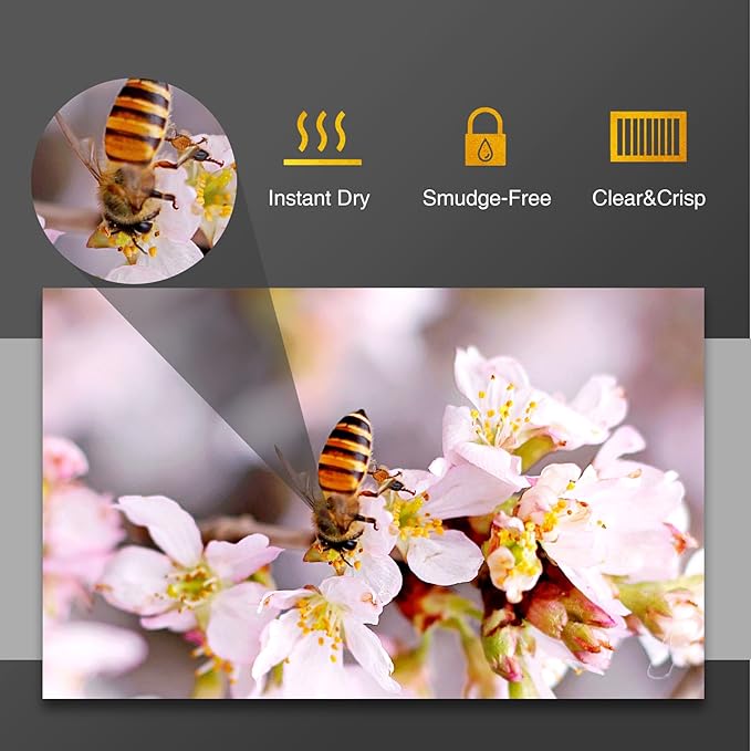 A-SUB Premium Photo Paper Luster 8.5x11 Inch 66lb for Inkjet Printers 50 Sheets, Single Sided