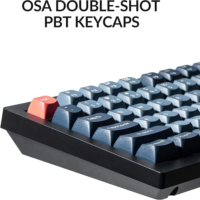 Keychron V6 Max Wireless Custom Mechanical Keyboard, 2.4 GHz Bluetooth QMK Full-Size Layout RGB with Hot-swappable Gateron Brown Switch Compatible with Mac Windows Linux