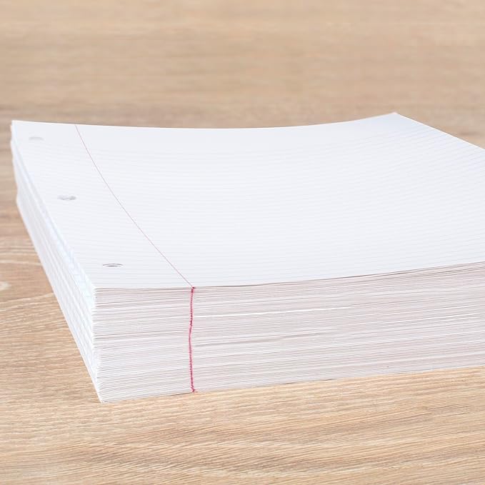 Mead Loose Leaf Paper, Filler Paper, College Ruled, 400 Sheets, 11" x 8-1/2", 3 Hole Punched, 1 Pack (170046-ECM)