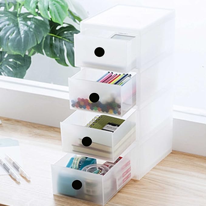 PARLAIM 3/4 Inch Round Permanent Adhesive Color-Code Dot Stickers,1000 Stickers Roll dots Label Dispenser Box Green Circle Stickers Labels (Black)