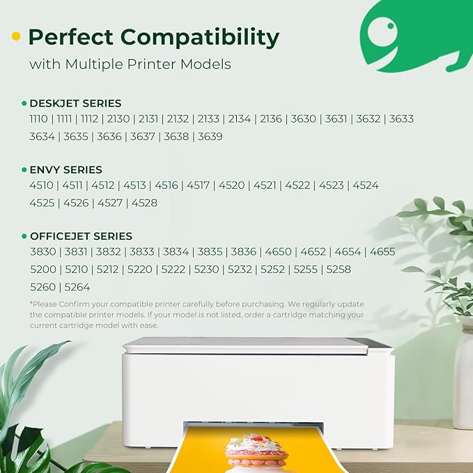 COLORETTO Remanufactured Printer Ink Cartridge Replacement for HP 63XL to use with Envy 4520 4516 Officejet 5255 5258 DeskJet 1112 3632 3639 1112 2130 3632 3633 3634 (1 Black+1 Color) Combo Pack