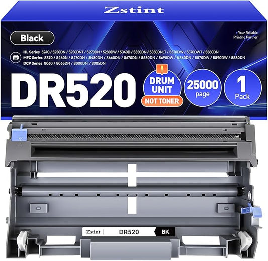 DR520 Drum Unit(Not Toner)Compatible for Brother DR-520 Imaging Drum HL-5370DW HL-5340D DCP-8060 DCP-8065DN 8085DN 8080DN HL-5240 5340D 5350DN 5370DW HL-5250DN MFC-8660DN 8480DN 8680DN 8690DW Printer
