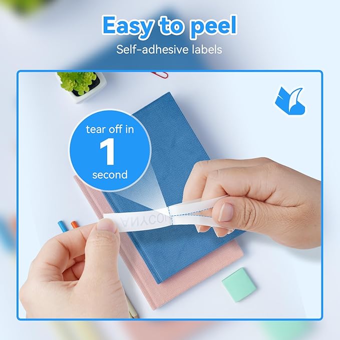 Compatible with Brother Label Maker Tape Refill Multi Color Tze TZ Tape 12mm 0.47" Laminated TZe 131 231 431 531 631 731 Replacement for Brother P-Touch PT-D210/D220/H110/D410 Label Makers, 6PK