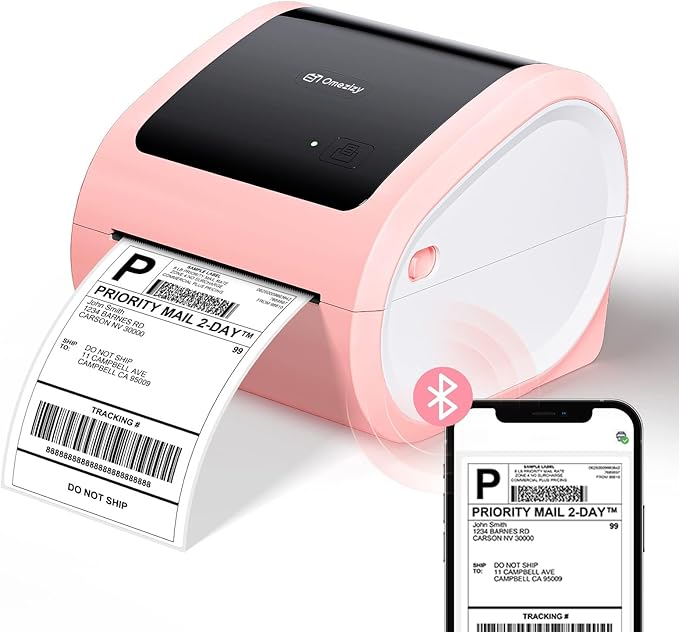 Shipping Label Printer 4x6 - Thermal Label Printer for Small Business, Shipping Packages, Home, Office, Compatible with USPS, Shopify, Amazon