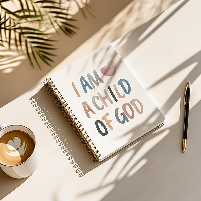 YOU FOUND ME Jesus Journal, A5 Spiral Christian Bible Journal with Floral Notebook, Bible Verse Notebook Gift for Women Birthday Christmas, Sunday School, Office Supplies, Bible Study (Rainbow-GOD)