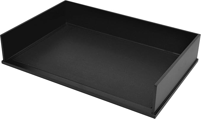 Victor Midnight Black Collection, Legal Size Letter Tray, Black, (1168-5)