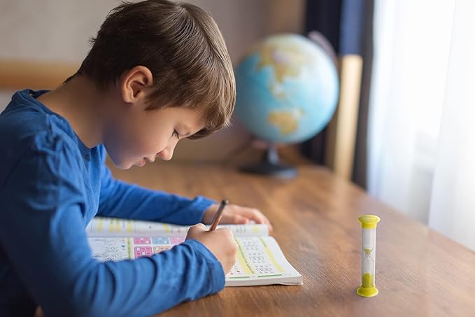 Teacher Created Resources 3 Minute Small Sand Timer (20661),Yellow