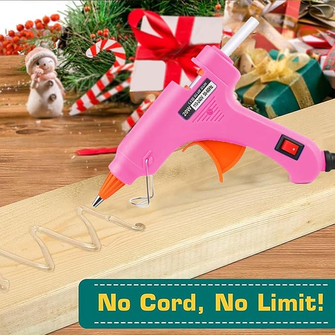 Mini Hot Glue Gun 10pcs Glue Stick Hot Glue Gun Set For Quick Repair Artist DIY Art Home 20w White
