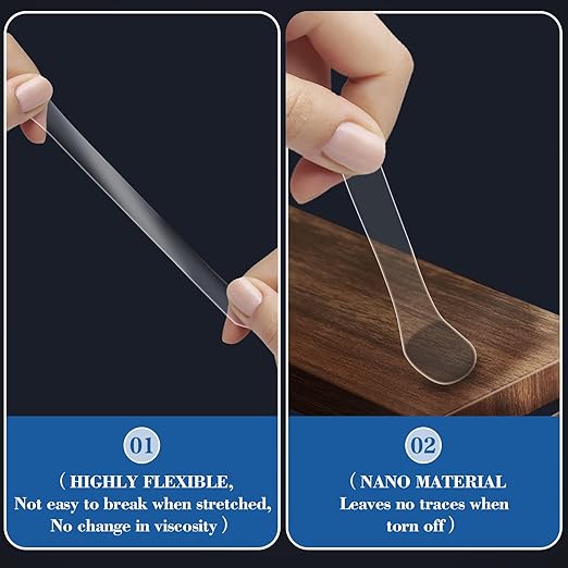 300pcs Transparent Double-Sided Mounting Putty - Strong and Traceless Adhesive Stick dots for Photos, Poster Versatile Office & Home，Festival Party Decorations, etc