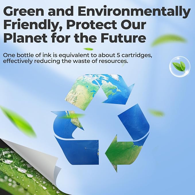 522 Ink Refill Bottles ET-2800 ET-4800 ET-2400 ET-2803 Replacement for Eco Tank 522 Ink Bottles Use for Eco Tank ET-2400 ET-2720 ET-2800 ET-2803 ET-2840 ET-4800 ET-4810 ET 2400 ET 2800 ET 4800 Printer