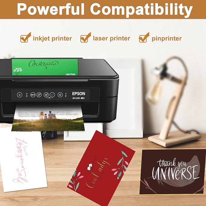 40 Sheets Coffee Color Cardstock 8.5 x 11 Crafts Paper, 200gsm/75lb Premium Dark Brown Card Stock Printer Paper for DIY Cards Making, Greeting Cards, Birthday Decorations, Invitations, Menus