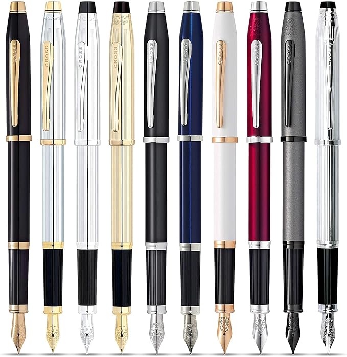 Cross Century II Refillable Fountain Presented in a Luxury Gift Box - Medium Point, Black Ink, Medalist