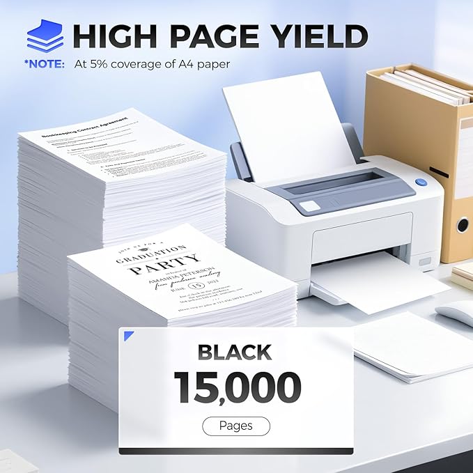 55B1H00 Toner Cartridge with Chip Replacement for Lexmark 55B1H00 55B1000 Compatible with Lexmark MS331 MS431 MX331 MX431 MS431dn MS331dn MS431dw MX331adn MX431adn MX431adw MX432adwe Laser Printer Ink