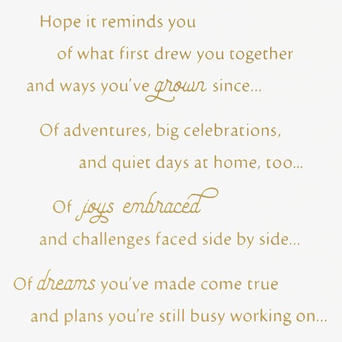 Hallmark Anniversary Card for Couple (Perfect Moments)