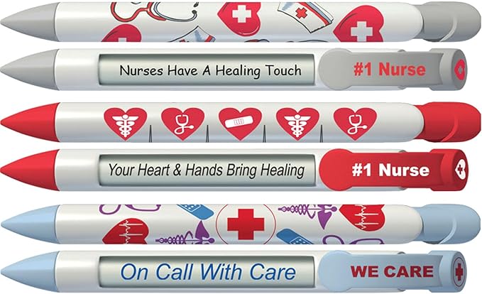 Greeting Pen Nurse Appreciation Ballpoint Retractable Pen (9019)