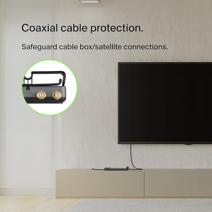 Belkin Surge Protector Power Strip w/ 12 AC Outlets & 8ft Long Flat Plug, UL-listed Heavy-Duty Extension Cord for Home, Office, Travel, Computer, Laptop, Phone Charger - 3,940 Joules of Protection