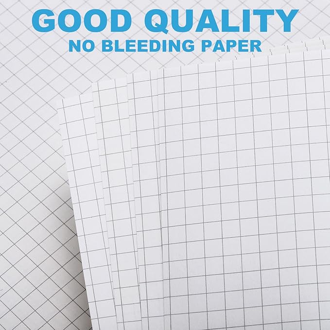 PATIKIL A5 Grid Refill Paper 6-Ring Binder Loose Leaf Planner Filler Paper Planner Inserts, 80 Sheets/160 Pages, Lined
