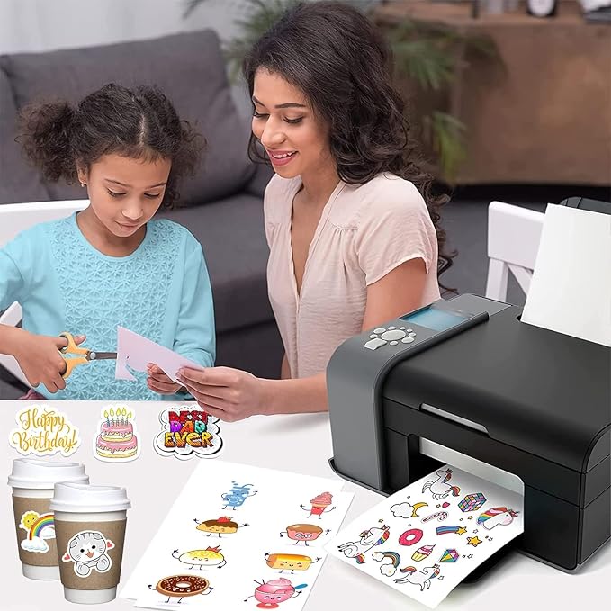 2500 Full Sheets Sticker Paper for Laser & Ink Jet Printers, 8.5" x 11" Full Sheet Address Shipping Label, 2500 Sheets 2500 Labels