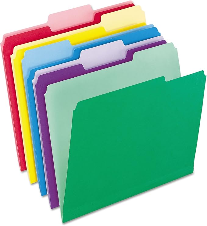 Pendaflex Letter Size Expanding File Jackets, 8 Pack and Erasable Tab File Folders, 30 Pack
