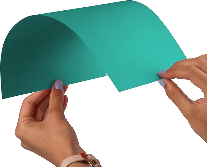 JAM PAPER Colored 24lb Paper - 90 gsm - 8.5 x 11 - Sea Blue Recycled - 50 Sheets/Pack