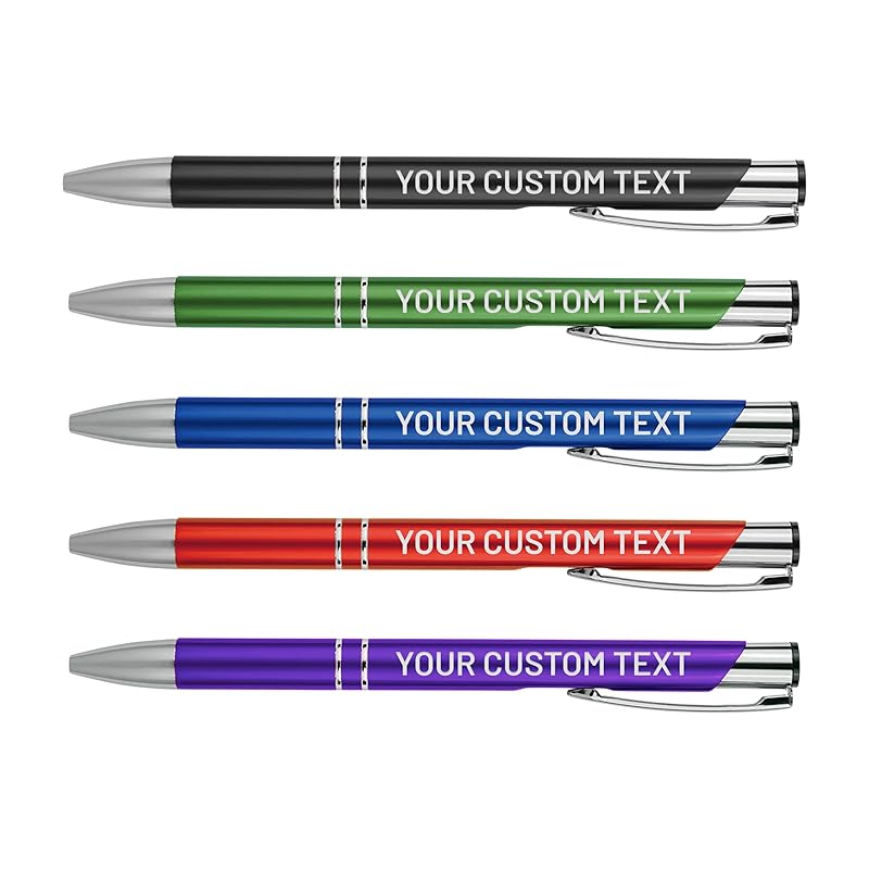 Bulk Personalized Pens Custom Engraved Ballpoint Pens (150 Pens, Purple)