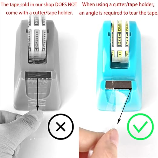 96 Rolls Crystal Tape Refills for Dispenser, 3/4Inch x 1000 Inch, Transparent Stationery Tape for Office, Home, School for Wrapping, Crafts, Office and Professional Use