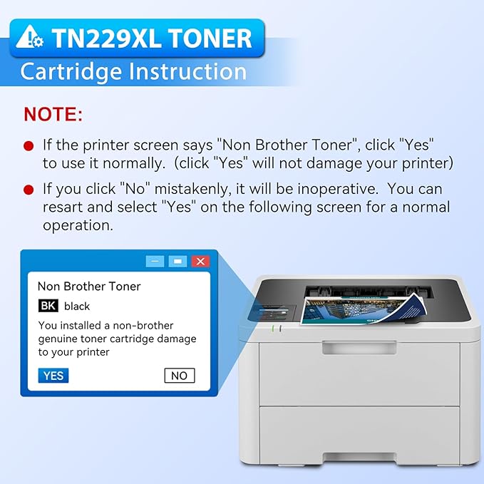TN229XL Black Toner TN229XLBK 2 Pack Compatible Replacement for Brother TN229XL TN229 Black Toner Cartridges for Brother MFC-L3780CDW HL-L3280CDW MFC-L3720CDW HL-L3220CDW Printer
