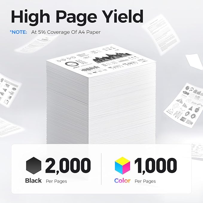 6022 6027 Toner Cartridge Set 4-Pack Replacement for Xerox 106R02759 106R02756 106R02757 106R02758 Compatible with Xerox Phaser 6020 6022 WorkCentre 6025 6027 Color Printer Black Cyan Magenta Yellow