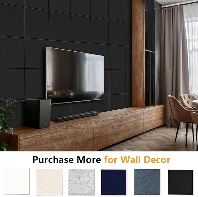 Thick Cork Board for Wall with Pins, 36" x 24" Bulletin Board Self-Adhesive Pin Board | Customized 6 Packs Felt Tiles for Office Home Wall Decor