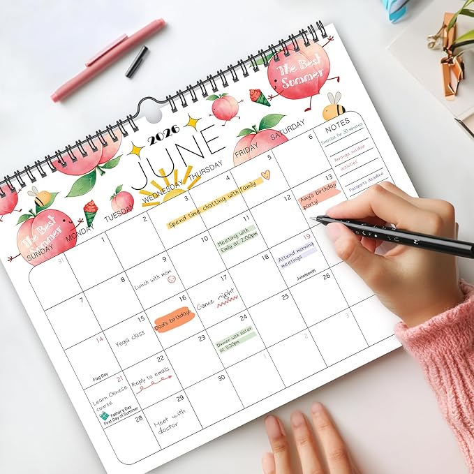 2025-2026 Wall Calendar - 14.5 x 11.5 Calendar 2025 - The Perfect Monthly Calendar Planner for Easy Organizing