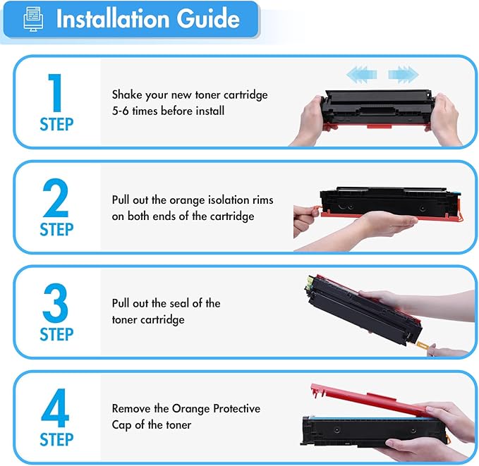 067 067H Toner Cartridge Set MF656Cdw MF654Cdw Compatible for Canon 067H 067 Color ImageCLASS LBP632CDW MF653Cdw LBP633CDW MF651CW LBP631CW Printer High Yield Ink (4 Pack)