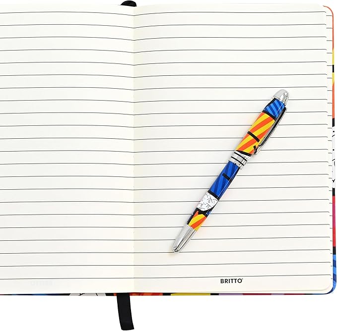 Britto Premium Rollerball Pen - Extra Fine Point with 0.5mm Premium-Grade Refillable Liquid Black Ink, Smooth Precision Writing & Quick Drying Pen for Journaling (Japanese, Colorful Landscape)