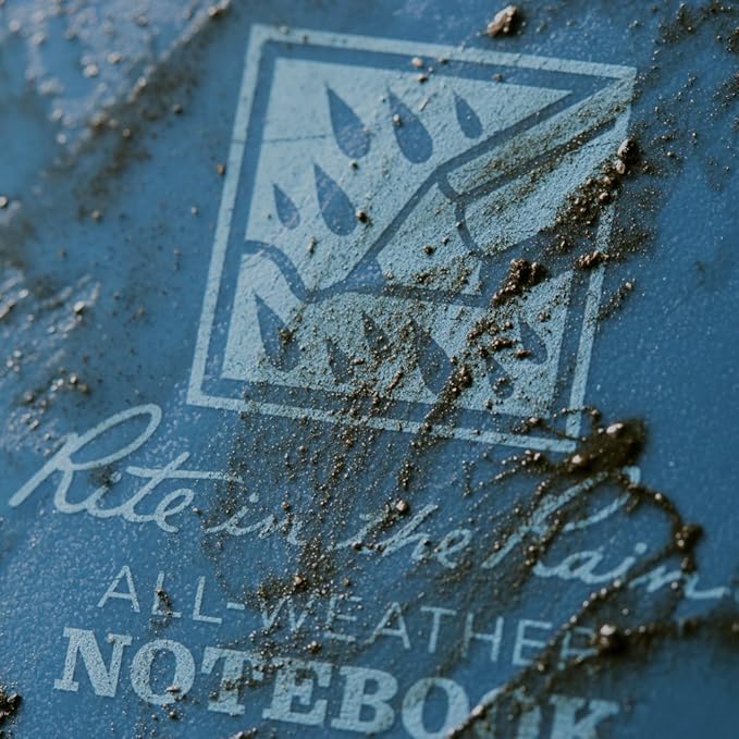 Rite in the Rain Weatherproof Side Spiral Notebook, 4.875" x 7", Blue Cover, Universal Pattern, 3 Pack (No. 273L3)