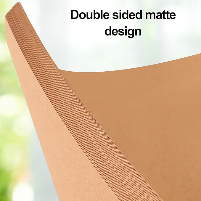 Joyberg Brown Cardstock 8.5 x 11, 230gsm Cover Cardstock Paper, 85 Lb Heavy Card Stock for Printer, Card Stock Paper for Invitations, Scrapbooking, Crafts, Diy Cards, Decoration, Drawing (30 Sheets)