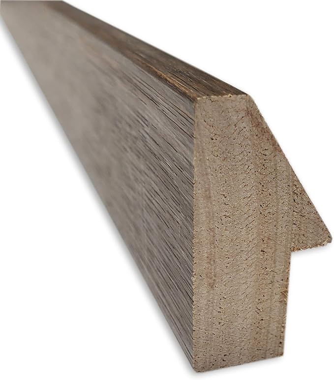 Amanti Art Natural Cork Board for Wall, 13x31 Vision Board with Brown Wood Frame, Medium Corkboard Office Decor for Home Organization, Modern Contemporary Corkboard Pinboard to display items for home