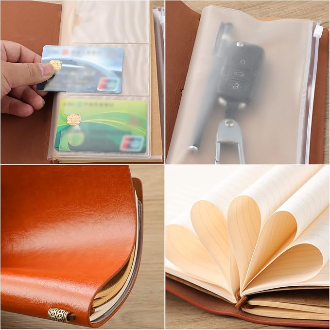Memorial Gifts for Loss of Father,Refillable Travel Photo Diary Journal Bereavement Gift, Letters to My Dad in Heaven Those We Love Don't Go Away Sympathy Gifts for Loss of Dad