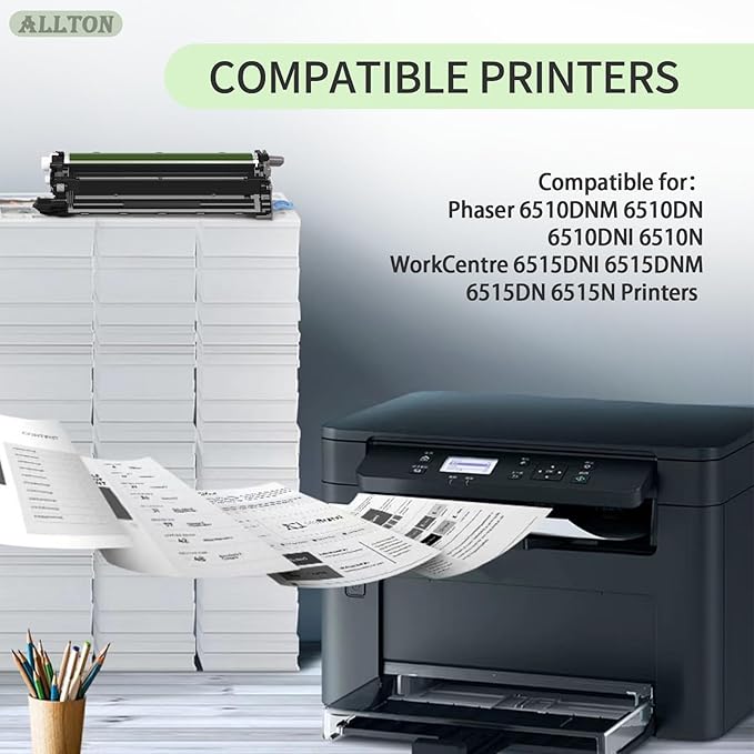 6510 6515 Drum Unit Remanfactured 108R01419 Yellow Drum Unit Replacement for Xerox Phaser 6510DNM 6510DN 6510DNI 651 WorkCentre 6515DNI 6515DNM 6515DN 6515N Printer(1-Pack)