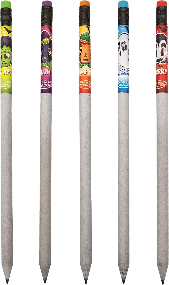 Scentco Halloween Smencils (2 Pack) - HB #2 Scented Pencils, 5 Count, Gifts for Kids, School Supplies, Classroom Rewards