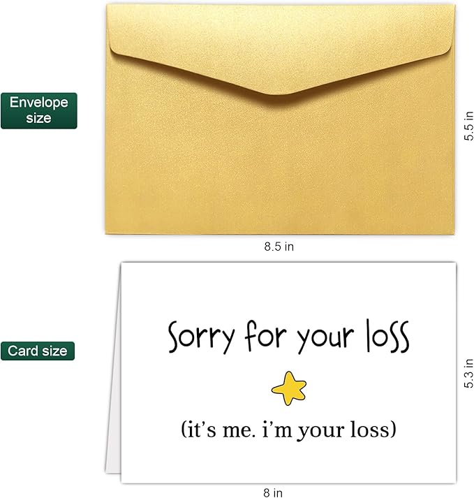 Funny Leaving Card for Men Women, Humor Leaving Card for Coworker Colleague Boss Friend, Going Away Card, Farewell Card, Goodbye Card, Moving Card