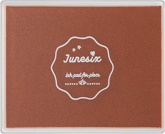 Ink Pad, 5x4'' Washable Stamp Ink Pad for Kids, Brown