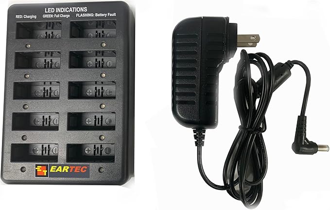 Eartec UL4D Ultralite-HD 4-Person Full Duplex Wireless Intercom Headset Communication System, Dual Ear Headsets, Up to 1000ft Range, U.S. Company